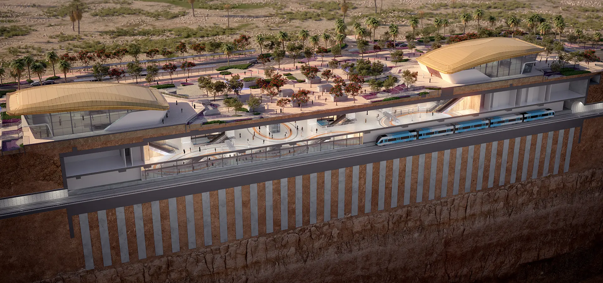 voxelstudios blue line dubai metro